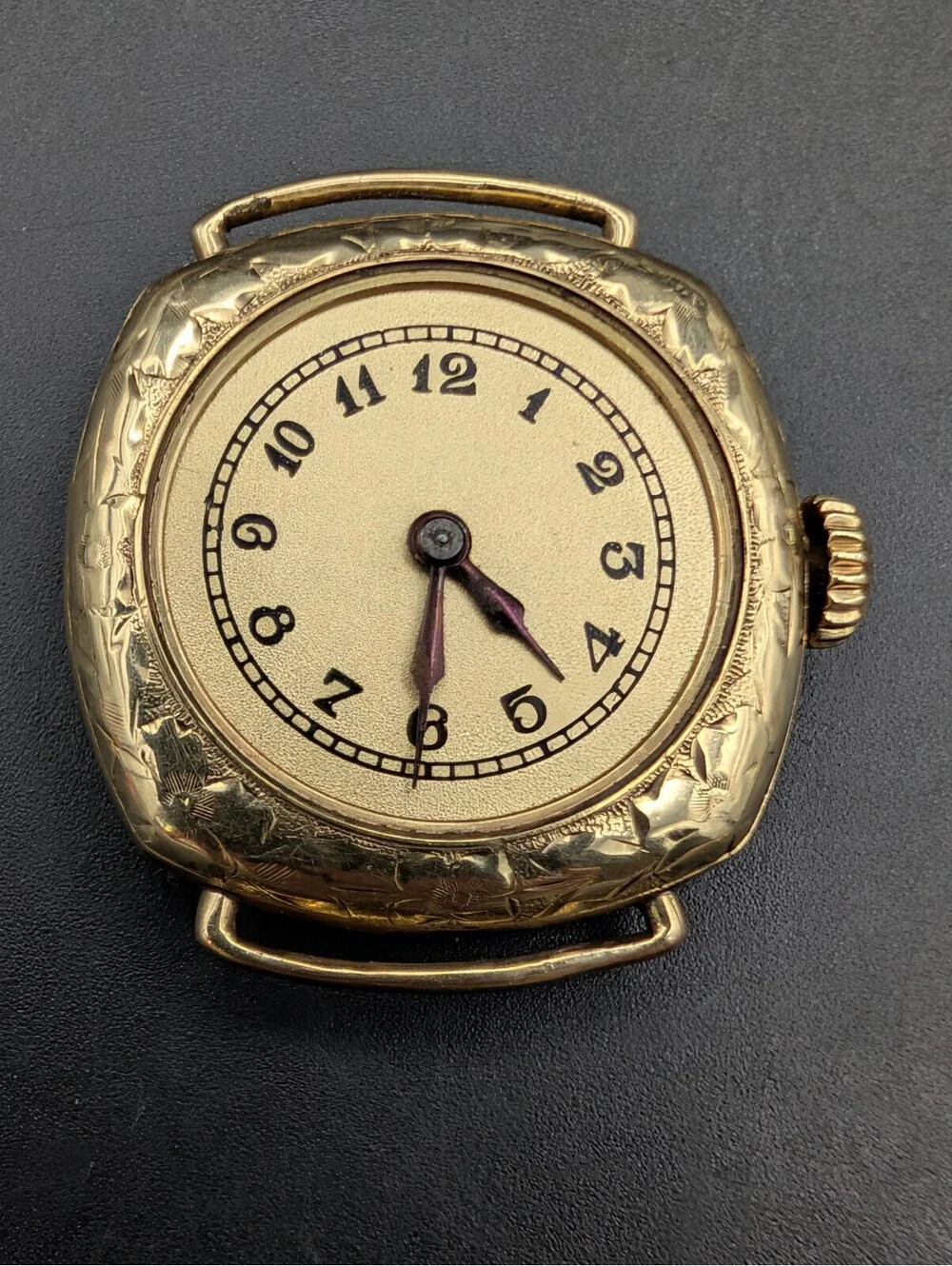 Antique 1920s Art Deco A LeCoultre Swiss 15 Jewel 14K Gold Fill Watch Case AS/IS
